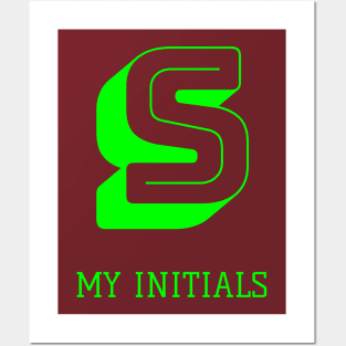 Letter S Initials Unique Name T-Shirt Posters and Art